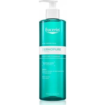 Čistící gel EUCERIN DERMOPURE Čisticí Gel s BHA na pupínky na obličej a tělo 400 ml