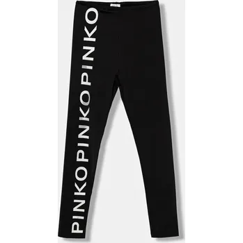 Chlapecké kalhoty Dětské kalhoty Pinko černá barva, s potiskem, KFPA019.C.LY002 99X, vel. 152