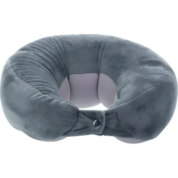 Polštář POLŠTÁŘ POLYESTER CROISEL šedý 29x31x10cm S PĚNOU