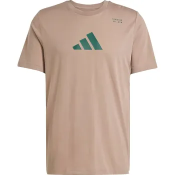 Pánské oblečení Pánské Tričko s krátkým rukávem ADIDAS M TR CAT G T JM8977 – Hnědá S