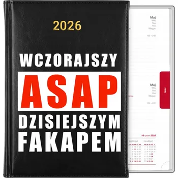Kalendář Knižkový kalendář 2026 A5 černý