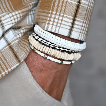 Náramek EVOLUTION GROUP CZ Sada pánských náramků - 53051.3