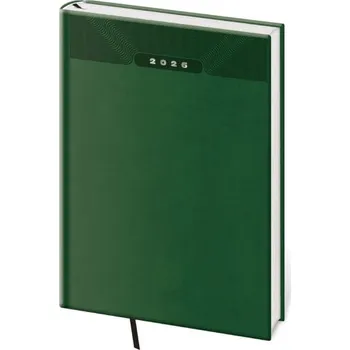 Diář Helma - Print Classic - týdenní diář 2026, zelený, B5, 17 × 24 cm