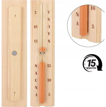 Hodiny Přesýpací hodiny do sauny, saunové hodiny 15 minut