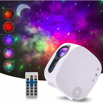 Projekční technika NOČNÍ LAMPA LED PROJEKTOR HVĚZD S USB A 10 RŮZNÝMI PROJEKCEMI