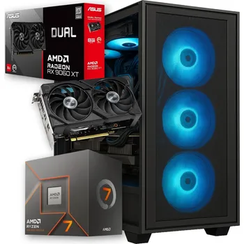 Stolní počítač Počítač Ryzen 7 5GHz | RX 9060 XT 8GB | 32GB DDR5 1TB SSD