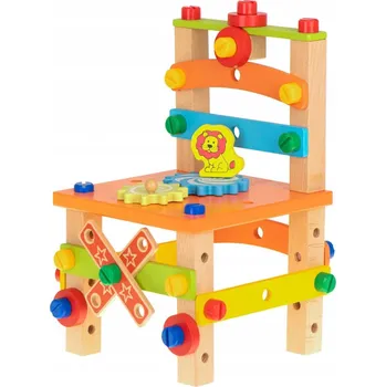 ostatní stavebnice Dřevěná montážní židle Montessori stavebnice