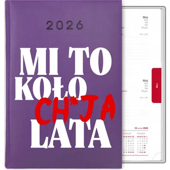 Kalendář Knihový kalendář 2026 A5 fialový