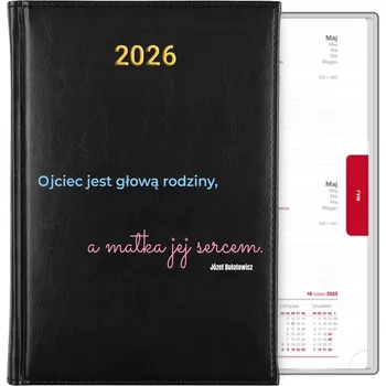 Kalendář Knižkový kalendář 2026 A5 černý