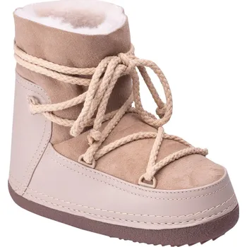 Dámská zimní obuv Dámské Zimní boty INUIKII CLASSIC WEDGE 75101-008 BEIGE – Béžová 38