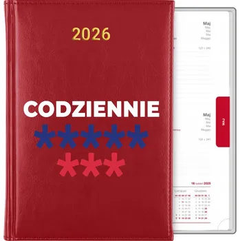 Kalendář Knižní kalendář 2026 A5 červený