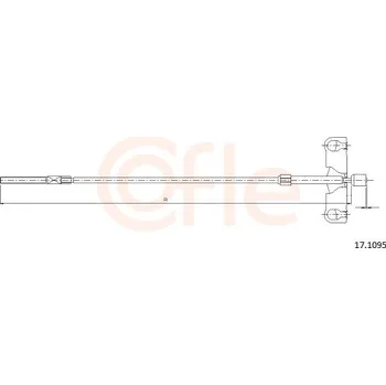 Lanko parkovací brzdy Tažné lanko, parkovací brzda COFLE (17.1095)