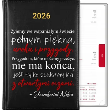 Kalendář Knižkový kalendář 2026 A5 černý