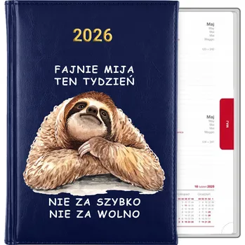 Kalendář Knižní kalendář 2026 A5 modrý