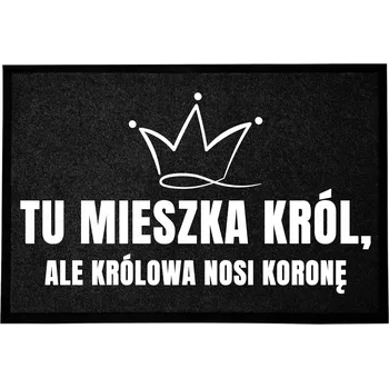 Rohožka VSTUPNÍ ROHOŽKA MONOCHROM 40X60 MODERNÍ DEKORACE DÁREK ČERNÁ S POTISKEM