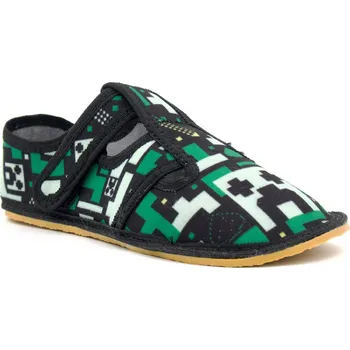 Chlapecké bačkory Crave dětské barefoot přezůvky – Blocks Velikost: 26