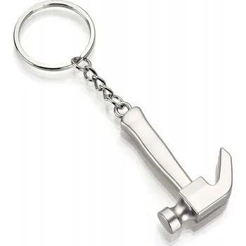Přívěsek Na Klíče kladivo – kovový dárek pro kutily