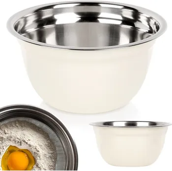 Kuchyňská mísa ocelová bílá 14,5 cm, 700 ml