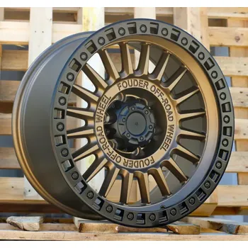 Alu kolo Alu kola Racing Line JT222, 18x9 6x139.7 ET, bronzová + leštěný límec