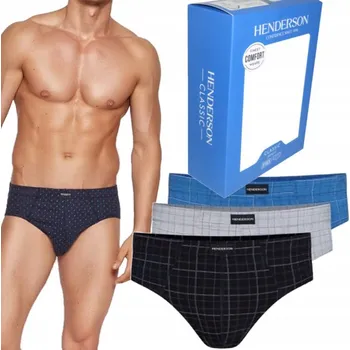 Slipy HENDERSON pánské slipy 1446 3 kusy 100% bavlna K625 velikost XXL