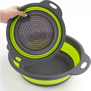 Cedník a síto SILIKONOVÝ SKLÁDACÍ CEDNÍK SÍTKO OCEDNÍK