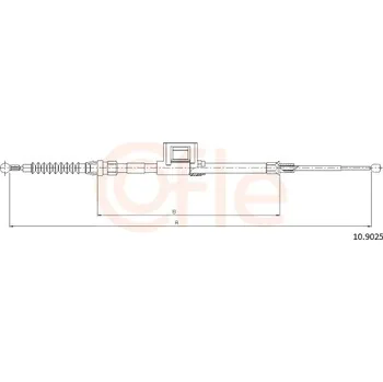 Lanko parkovací brzdy Tažné lanko, parkovací brzda COFLE (10.9025)