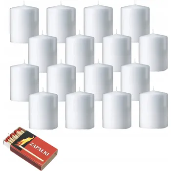 Svíčka Tradiční parafinová svíčka bez vůně Bispol 16 ks