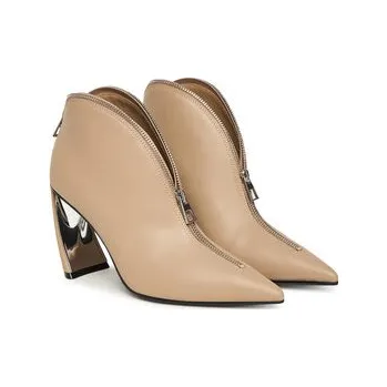 Dámské kozačky Polokozačky United Nude Zuma Stacy Hi 1094693216 Béžová 36