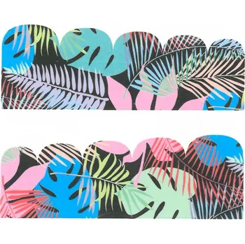 Samolepky na nehty - barevné rostliny, vzory BN-962