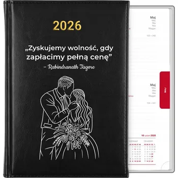 Diář Knižkový kalendář 2026 A5 černý
