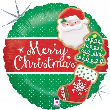 Balónek Fóliový balónek Grabo Veselé Vánoce 45 cm