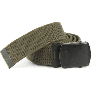 Opasek Opasek holandský kalhotový s kovovou sponou ZELENÝ použitý vel. 115 (Opasek holandský kalhotový s kovovou sponou ZELENÝ použitý vel. 115)