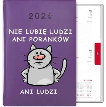 Kalendář Knihový kalendář 2026 A5 fialový