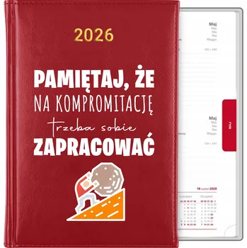 Kalendář Knižní kalendář 2026 A5 červený