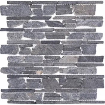 Mozaika z přírodního kamene, Mozaiková dlaždice Šedá