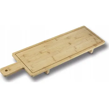 Kuchyňské prkénko BAMBUSOVÉ PRKÉNKO na Servírování s Nožičkami DLOUHÉ na Sýry a Chuťovky Konighoffer