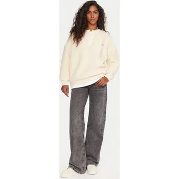 Pánská móda Quiksilver Fleecová mikina Barranco EQWPF03000 Écru Boxy Fit XL