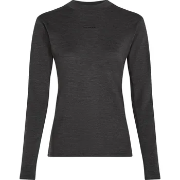 Dámské tričko Dámské funkční triko Icebreaker Women 200 MerinoFine™ Ace LS Mock Neck Velikost: M / Barva: tmavě šedá