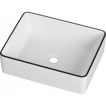 Umyvadlo Umyvadlo na desku obdélníkové Granitan LANA 370 cm bílé