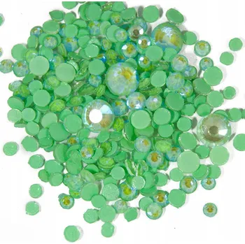 250x Zirkony na Nehty Křišťály Malé Diamanty Opal Glow Night Mix Č. 1