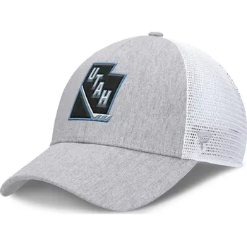 Kšiltovka Fanatics Pánská kšiltovka Utah Mammoth NHL Badge Trucker Adjustable Hat - Gray/White