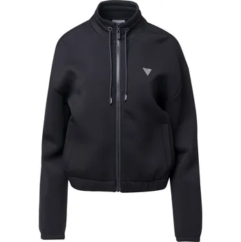Dámská mikina Dámská Mikina GUESS CECILIA SCUBA ZIP SWEATSHIRT V4BQ14K7UW2-JBLK – Černá XS