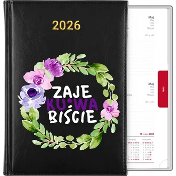 Kalendář Knižkový kalendář 2026 A5 černý