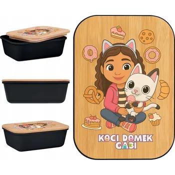 Svačinový box Gartees Gábinin Kouzelný Domek Svačinový Box pro kočky 1000 ml