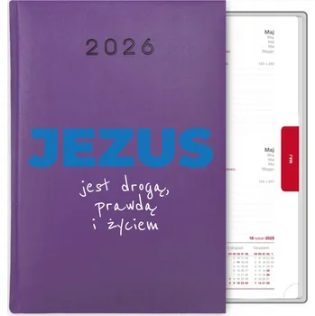 Kalendář Knihový kalendář 2026 A5 fialový