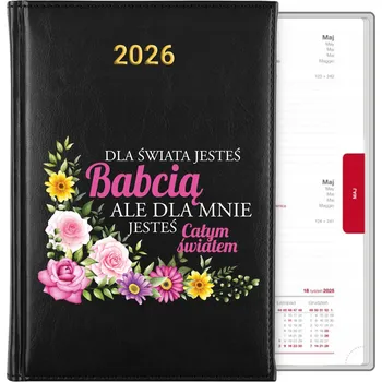 Kalendář Knižkový kalendář 2026 A5 černý