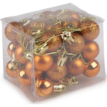 Vánoční dekorace Stoklasa Vánoční baňky Ø20 mm (1 krab.) oranžová