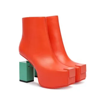 Dámské kozačky Polokozačky United Nude Cubist Bootie 1094383616 Oranžová 41