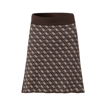 Dámská sukně Dámské Sukně GUESS AUBREY 4G SKIRT SWTR W5BD81Z3JD2-FNHT – Hnědá S