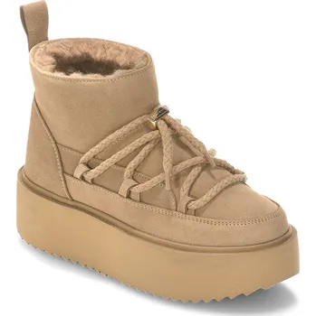 Dámská zimní obuv Dámské Zimní boty INUIKII CLASSIC LOW PLATFORM 75204-004 SAND – Béžová 36